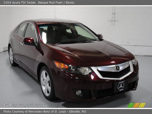 2009 Acura TSX Sedan in Basque Red Pearl