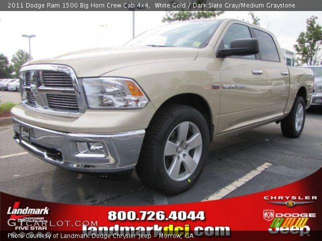 2011 Dodge Ram 1500 Big Horn Crew Cab 4x4 in White Gold