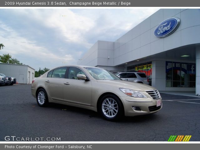 2009 Hyundai Genesis 3.8 Sedan in Champagne Beige Metallic