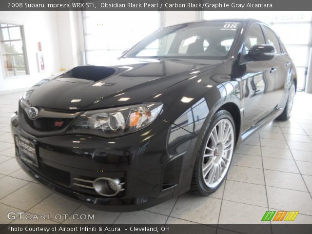 2008 Subaru Impreza WRX STi in Obsidian Black Pearl