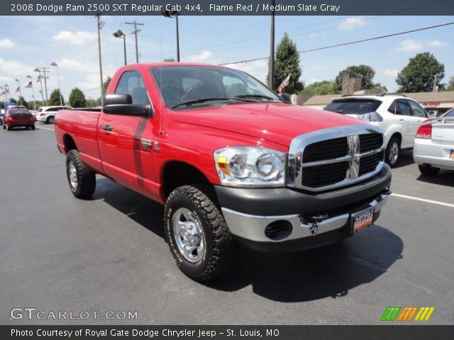 2008 Dodge Ram 2500 SXT Regular Cab 4x4 in Flame Red