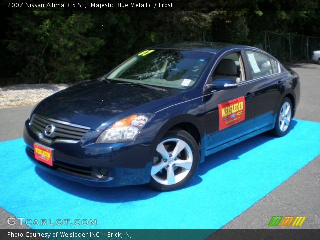 2007 Nissan Altima 3.5 SE in Majestic Blue Metallic