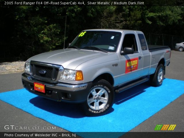 2005 Ford Ranger FX4 Off-Road SuperCab 4x4 in Silver Metallic