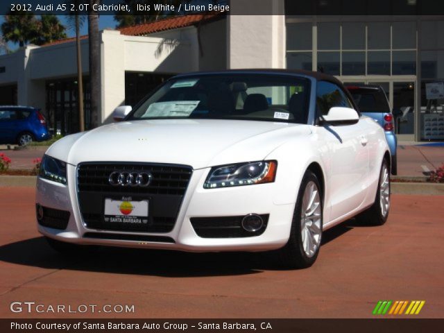 2012 Audi A5 2.0T Cabriolet in Ibis White