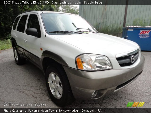 2003 Mazda Tribute ES-V6 4WD in Classic White