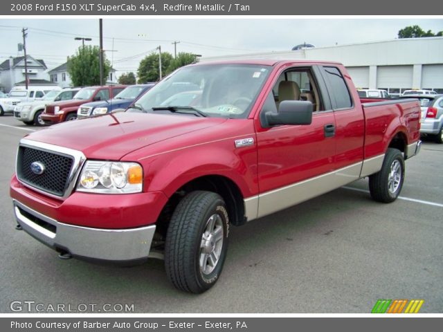 2008 Ford F150 XLT SuperCab 4x4 in Redfire Metallic