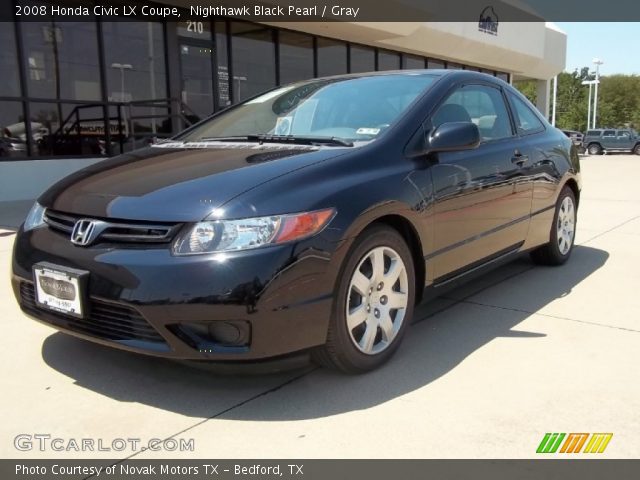 2008 Honda Civic LX Coupe in Nighthawk Black Pearl