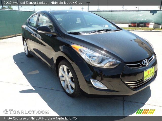 2012 Hyundai Elantra Limited in Midnight Black