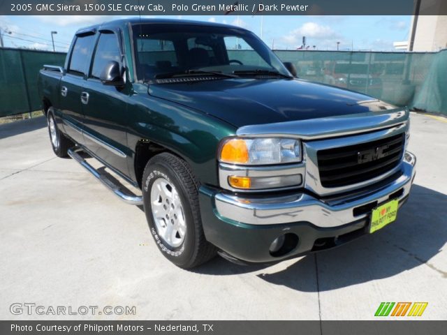 2005 GMC Sierra 1500 SLE Crew Cab in Polo Green Metallic