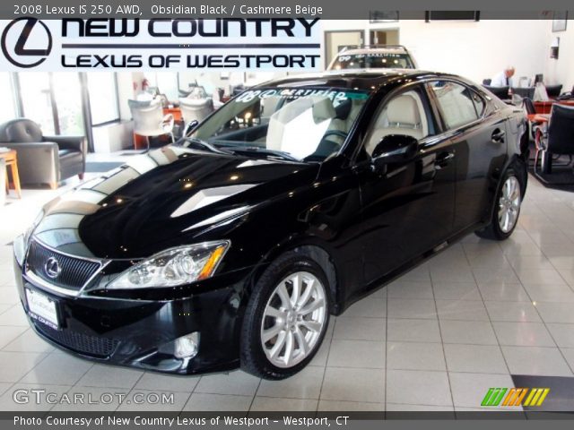 2008 Lexus IS 250 AWD in Obsidian Black