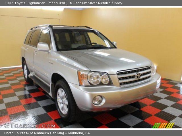 2002 Toyota Highlander Limited 4WD in Millennium Silver Metallic