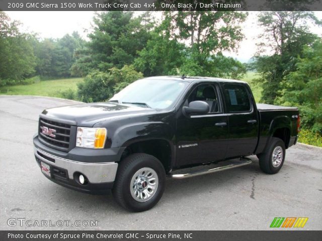 2009 GMC Sierra 1500 Work Truck Crew Cab 4x4 in Onyx Black