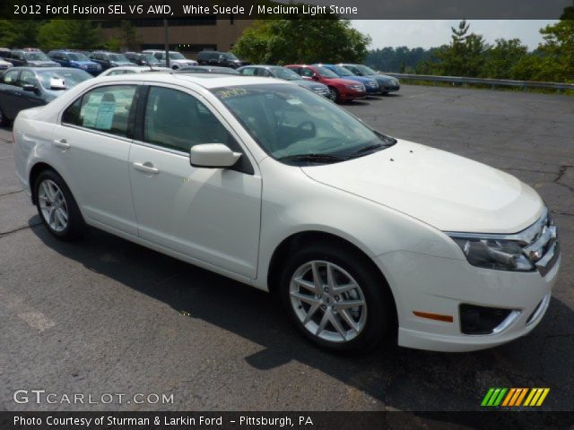 2012 Ford Fusion SEL V6 AWD in White Suede
