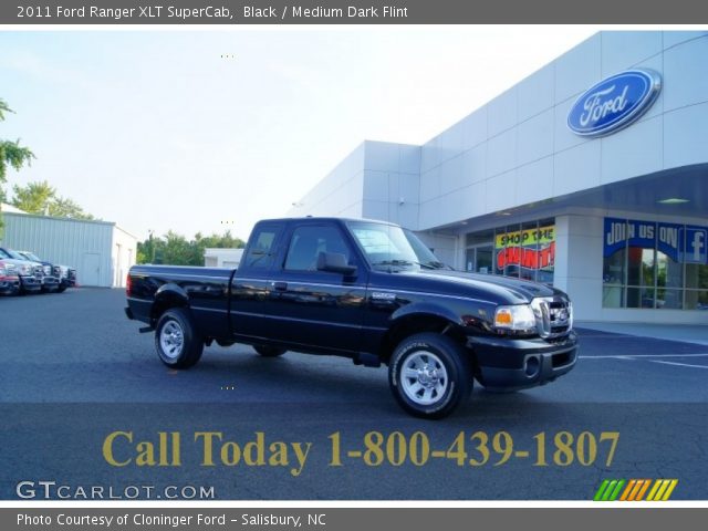 2011 Ford Ranger XLT SuperCab in Black