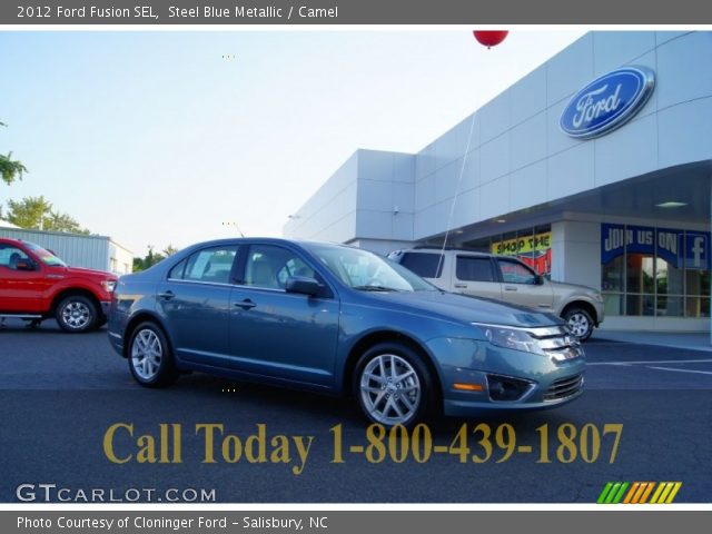 2012 Ford Fusion SEL in Steel Blue Metallic