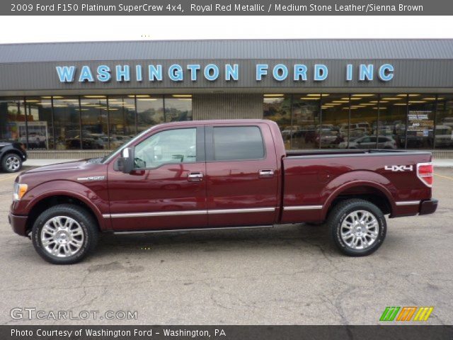 2009 Ford F150 Platinum SuperCrew 4x4 in Royal Red Metallic