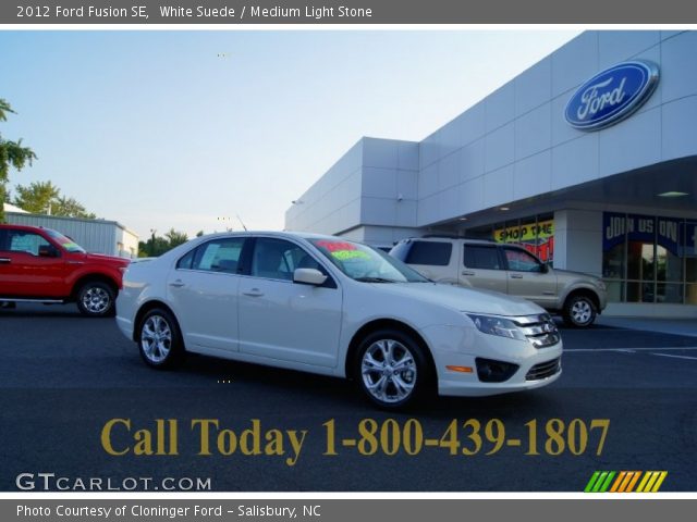 2012 Ford Fusion SE in White Suede