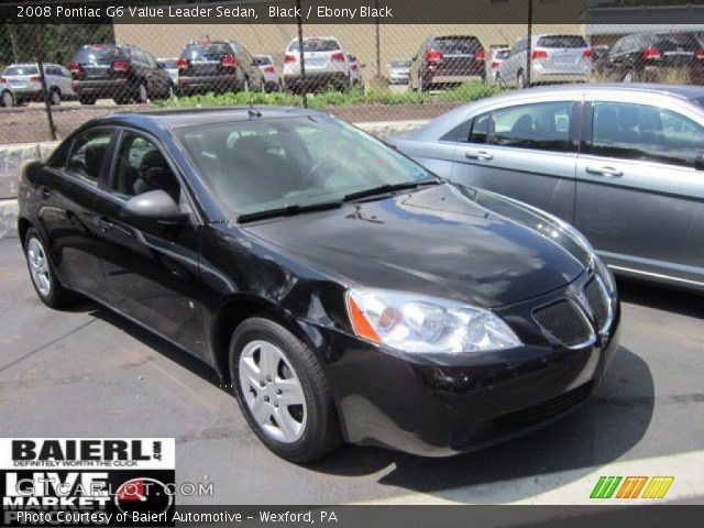 2008 Pontiac G6 Value Leader Sedan in Black