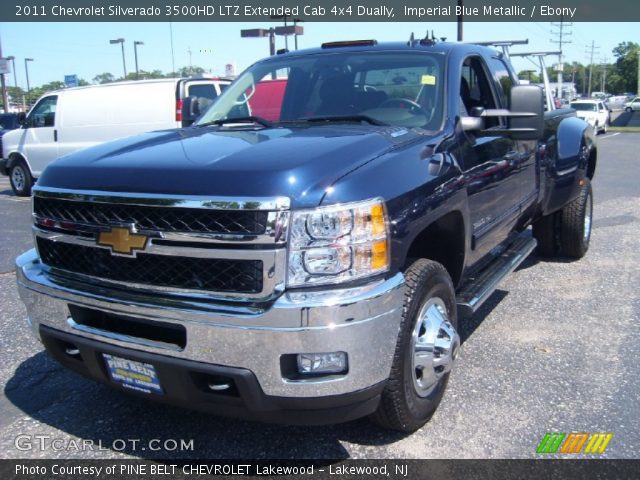 2011 Chevrolet Silverado 3500HD LTZ Extended Cab 4x4 Dually in Imperial Blue Metallic