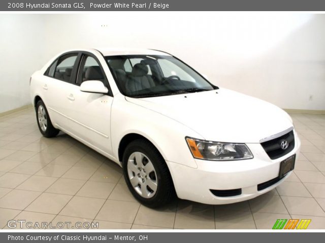 2008 Hyundai Sonata GLS in Powder White Pearl