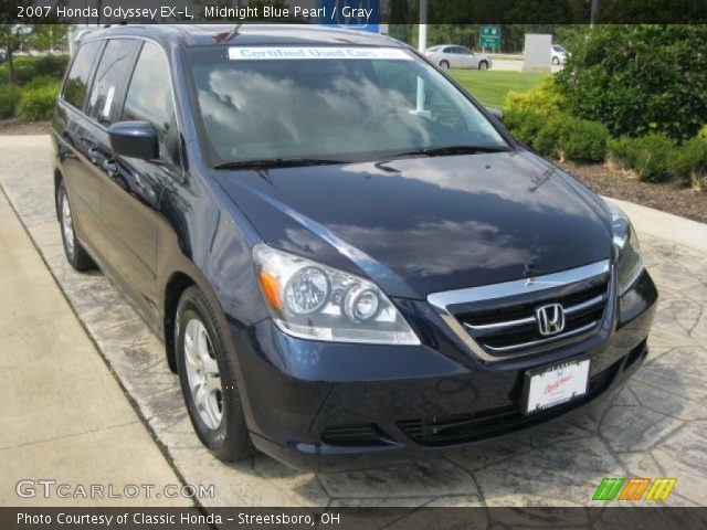 2007 Honda Odyssey EX-L in Midnight Blue Pearl