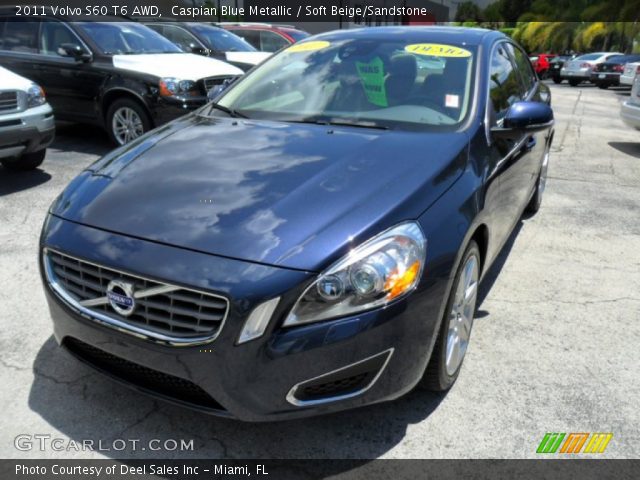 2011 Volvo S60 T6 AWD in Caspian Blue Metallic