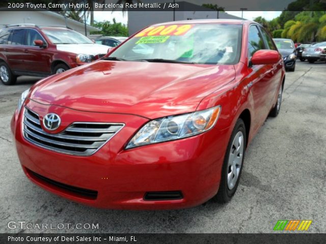 2009 Toyota Camry Hybrid in Barcelona Red Metallic