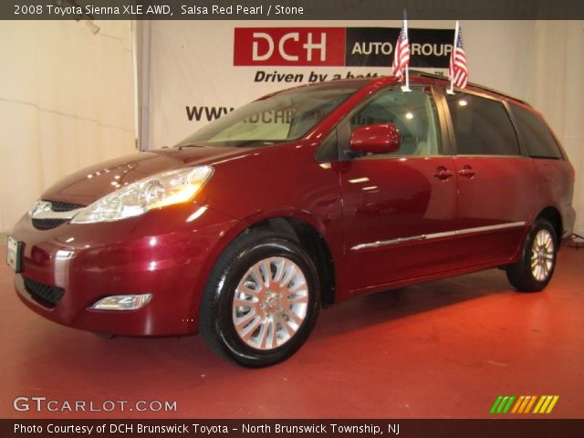 2008 Toyota Sienna XLE AWD in Salsa Red Pearl