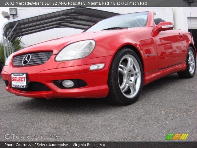 2002 Mercedes-Benz SLK 32 AMG Roadster in Magma Red