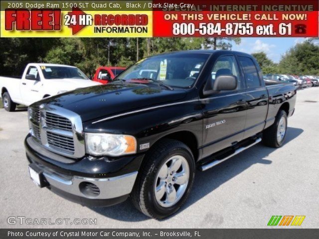 2005 Dodge Ram 1500 SLT Quad Cab in Black