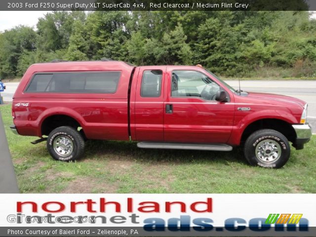 2003 Ford F250 Super Duty XLT SuperCab 4x4 in Red Clearcoat