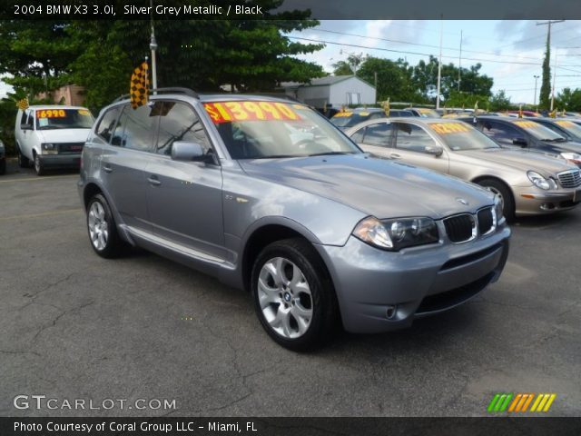 2004 BMW X3 3.0i in Silver Grey Metallic