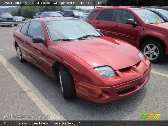 2001 Pontiac Sunfire SE Coupe in Orange Red Metallic