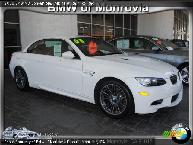 2008 BMW M3 Convertible in Alpine White