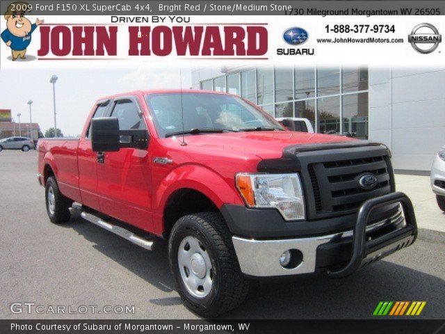 2009 Ford F150 XL SuperCab 4x4 in Bright Red