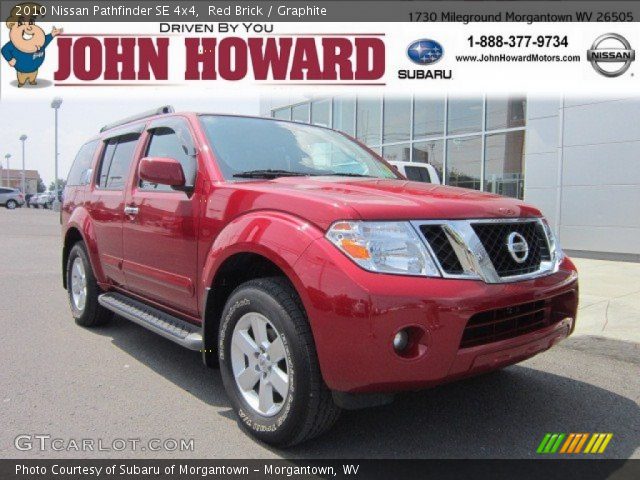 2010 Nissan Pathfinder SE 4x4 in Red Brick
