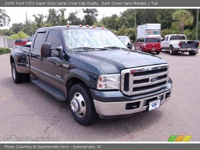 2006 Ford F350 Super Duty Lariat Crew Cab Dually in Dark Green Satin Metallic