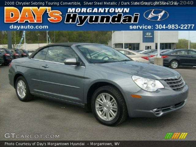 2008 Chrysler Sebring Touring Convertible in Silver Steel Metallic