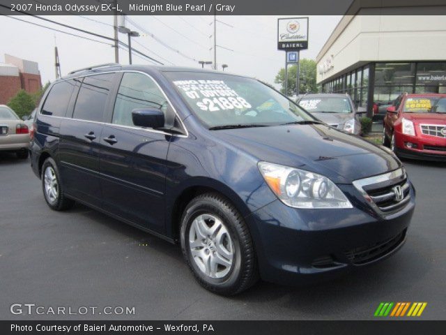 2007 Honda Odyssey EX-L in Midnight Blue Pearl