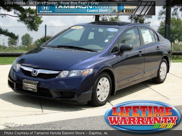 2009 Honda Civic DX-VP Sedan in Royal Blue Pearl