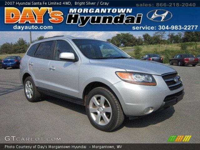 2007 Hyundai Santa Fe Limited 4WD in Bright Silver