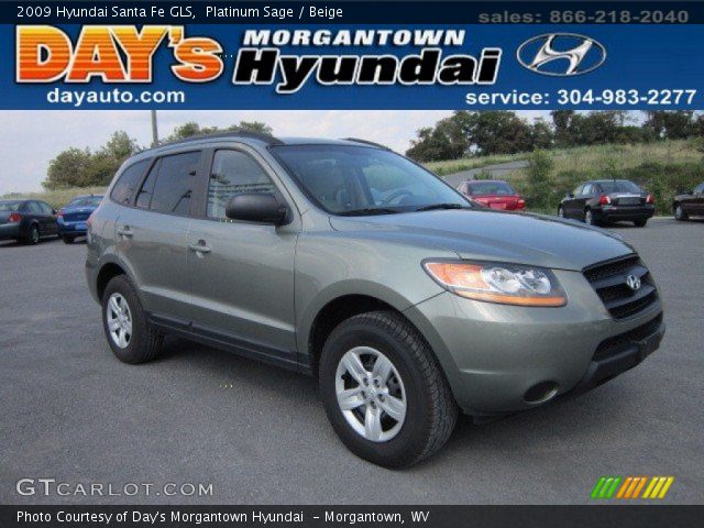 2009 Hyundai Santa Fe GLS in Platinum Sage