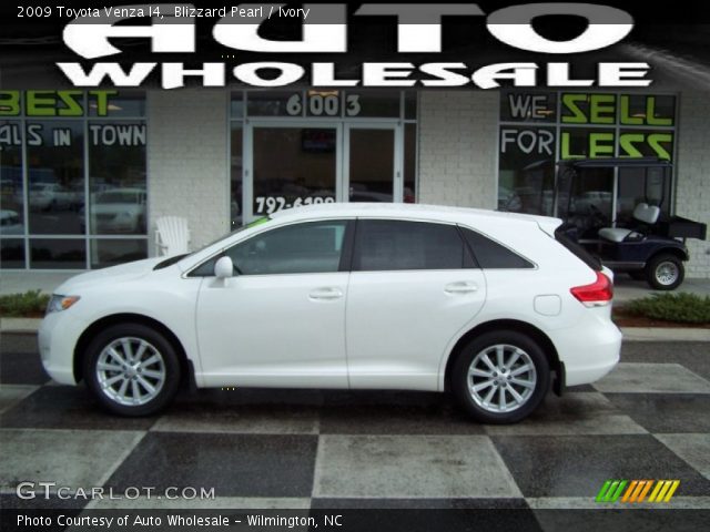 2009 Toyota Venza I4 in Blizzard Pearl