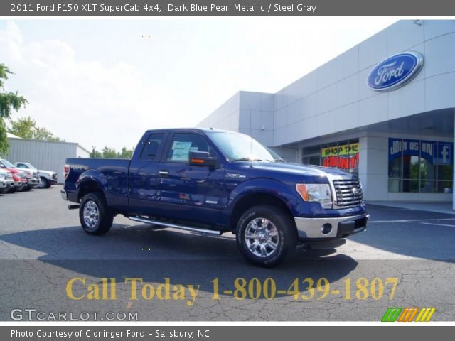 2011 Ford F150 XLT SuperCab 4x4 in Dark Blue Pearl Metallic