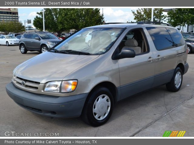 2000 Toyota Sienna LE in Desert Sand Mica