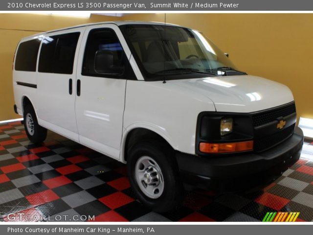 2010 Chevrolet Express LS 3500 Passenger Van in Summit White