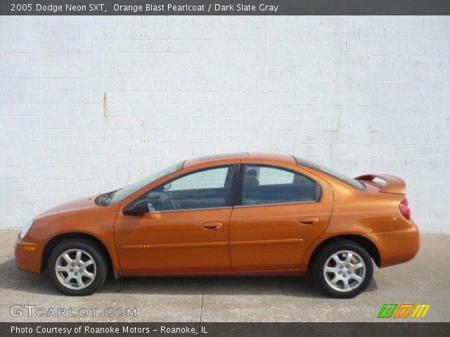 2005 Dodge Neon SXT in Orange Blast Pearlcoat