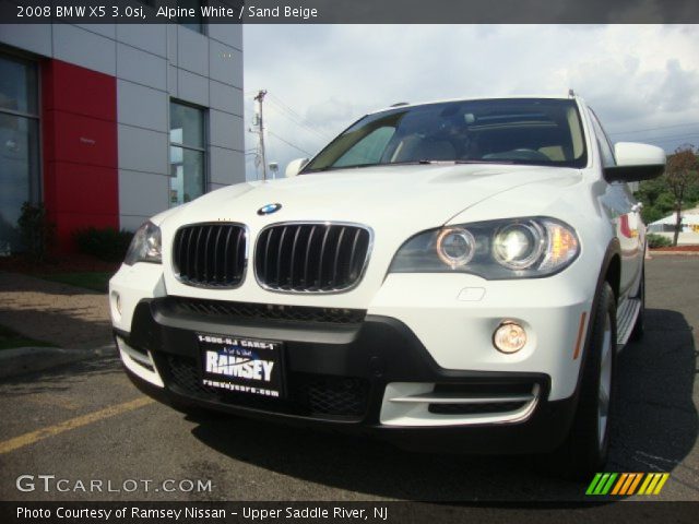 2008 BMW X5 3.0si in Alpine White