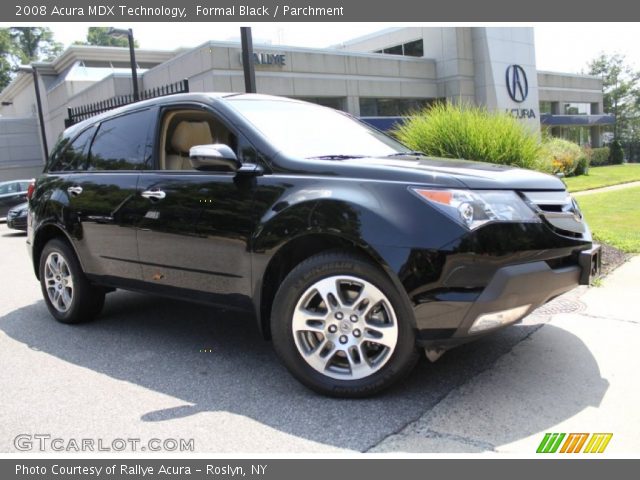 2008 Acura MDX Technology in Formal Black