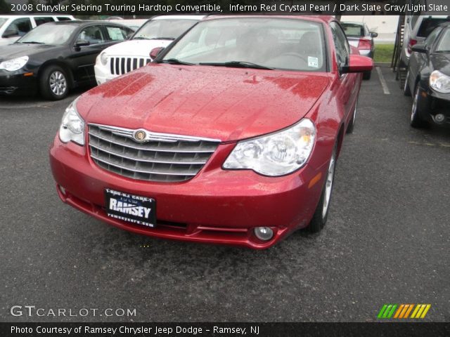 2008 Chrysler Sebring Touring Hardtop Convertible in Inferno Red Crystal Pearl